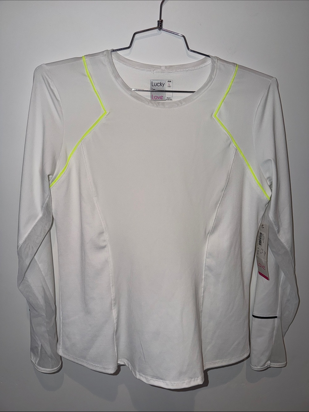 New Lucky in Love Pete Carlson's Golf and Tennis Long Sleeve Kitt Top Size Large